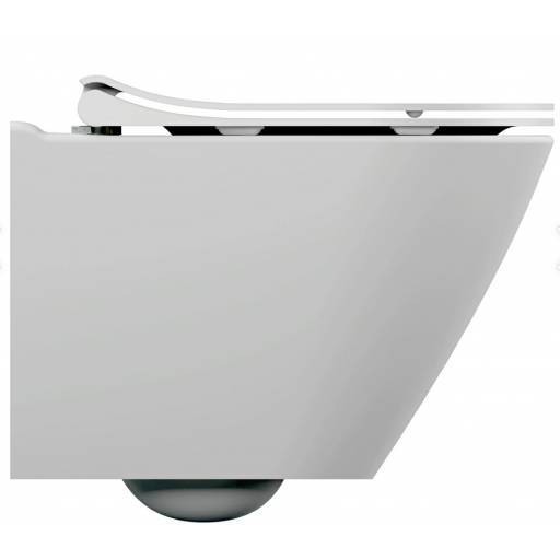 Унитаз подвесной безободковый Церсанит CITY OVAL CLEAN ON DPL EO SLIM 63114 с сиденьем Soft Close